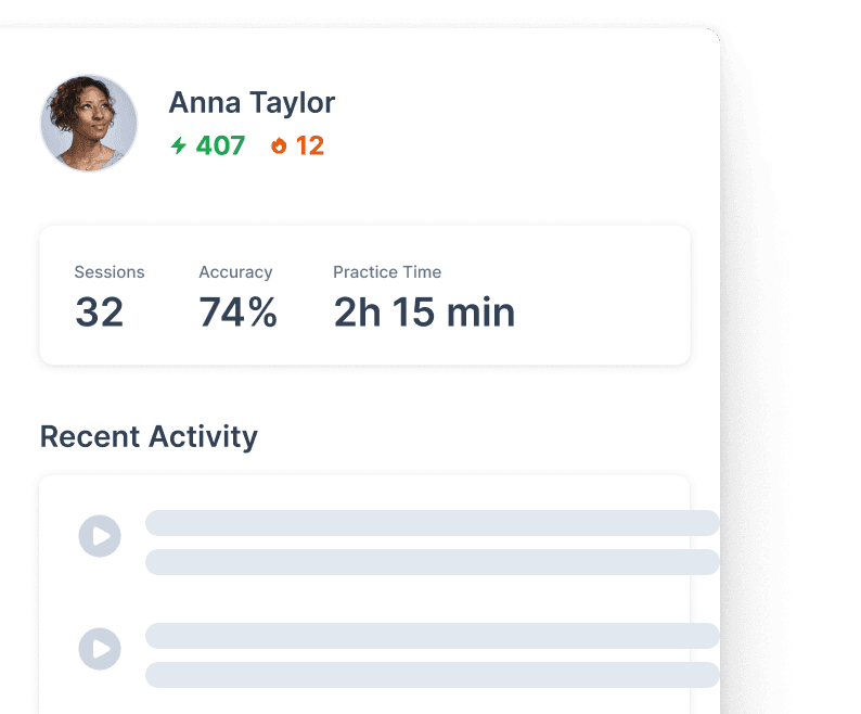 Training analytics dashboard