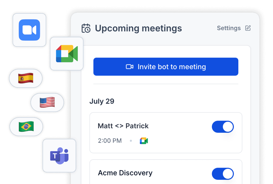 Multi-platform meeting bot compatibility